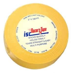 Racers Tape - Yellow - 2 inch x 180 ft. Roll