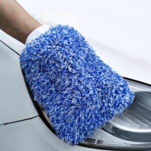 29x20cm Soft Car Cleaning Glove Ultra Soft Mitt Microfiber Madness Wash Mitt Easy To Dry Auto