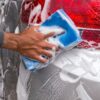 cleaning the car car care concept
