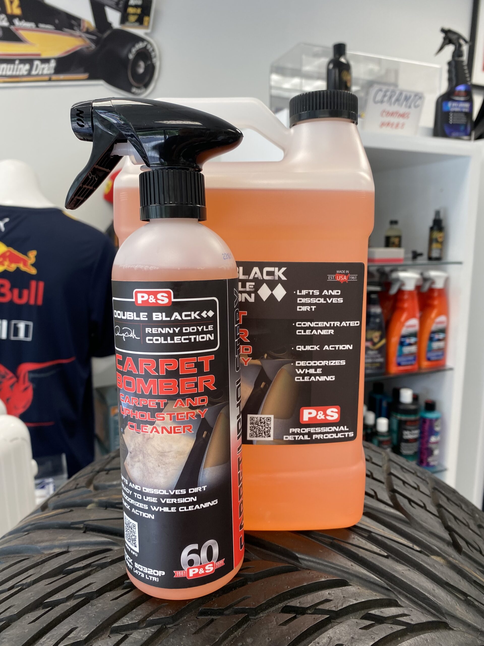 P&S Professional Detail Products - Carpet Bomber - Carpet and Upholstery  Cleaner; Citrus Based Cleaner Dissolves Grease and Lifts Dirt; Dilutable;