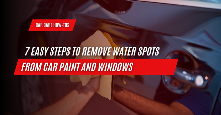 remove water spots from car